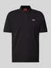 HUGO Poloshirt mit Label-Print Modell 'Donos' Black