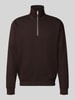MCNEAL Sweatshirt met opstaande kraag Chocoladebruin