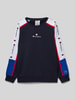 CHAMPION Sweatshirt mit Label-Print Marine