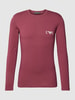 Emporio Armani Longsleeve mit Label-Print Bordeaux