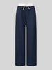 REVIEW wide fit stoffen broek met viscose Donkerblauw