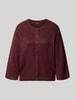 OPUS Strickjacke aus Woll-Mohair-Mix Modell 'Disille' Bordeaux