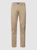 MC NEAL Super Slim Fit Chino mit Handytasche Beige