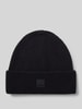 Marc O'Polo Denim Beanie mit Label-Badge Black