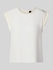 BOSS Orange Regular Fit Blusentop aus Cupro-Viskose-Mix Modell 'IRNETTE' Weiss