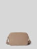 Coccinelle Handtasche mit Label-Print Modell 'TEBE' Taupe