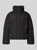 mbyM Regular Fit Steppjacke mit verdecktem Reißverschluss Modell 'Lezira' Black