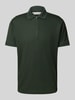 SELECTED HOMME Regular fit poloshirt van katoenmix, model 'FAVE' Donkergroen