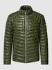 Milestone Steppjacke in Leder-Optik Modell 'Malik' Hellgrün