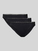 DORINA Slip mit Spitzenbesatz Modell 'NAOMI' im 3er-Pack Black