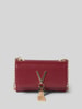 VALENTINO BAGS Clutch in leerlook met logo-applicatie, model 'Divina' Bordeaux