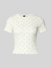 Vero Moda Regular fit T-shirt van katoenmix, model 'HARRY' Wit