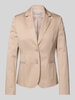 Christian Berg Woman Selection Regular fit blazer met reverskraag en paspelzakken Taupe