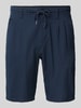 Only & Sons Regular fit korte broek met structuurmotief, model 'LEO LIFE' Marineblauw