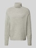 SELECTED HOMME Strickpullover mit Rollkragen Modell 'CODY' Hellgrau