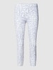 Raffaello Rossi Caprihose mit Animal-Print Modell 'Penny' Blau