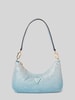 Guess Handtas met strass-steentjes, model 'ZALINA' Lichtblauw