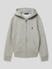 Polo Ralph Lauren Teens Sweatjacke mit Kapuze und Label-Stitching Mittelgrau Melange