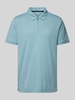 Joy Poloshirt met labelprint, model 'CLAAS' Bleu