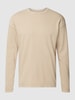 Drykorn Longsleeve in unifarbenem Design Modell 'NOVAK' Beige