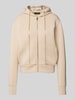 Guess Sweatjacke mit Label-Print Modell 'SIMONNE' Sand