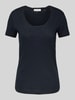 Marc O'Polo Shaped fit T-shirt van puur katoen  Marineblauw