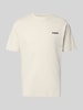 Napapijri T-shirt z logo i okrągłym dekoltem Złamany biały