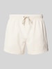 BOSS Relaxed Fit Badeshorts mit Strukturmuster Modell 'Velvetfish' Ecru