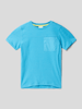 s.Oliver RED LABEL T-shirt met borstzak Turkoois