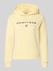 GANT Regular Fit Hoodie mit Label-Print Pastellgelb