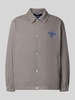 HUGO Blue Relaxed Fit Blouson aus reiner Baumwolle Modell 'Biyo2631' Hellgrau