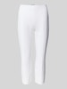 SEDUCTIVE Skinny Fit Caprihose mit fixierten Bügelfalten Offwhite