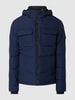 Jack & Jones Steppjacke mit abnehmbarer Kapuze Modell 'Brady' Dunkelblau