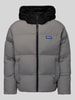 HUGO Blue Regular Fit Steppjacke mit Kapuze Modell 'Bodo2541' Anthrazit