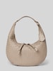 Abro Shoulder Bag mit Logo-Applikation Modell 'Nana' Taupe