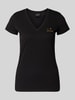 ARMANI EXCHANGE T-shirt met labelstitching Zwart
