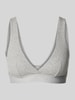 ORGANIC BASICS Bustier mit elastischem Label-Bund Silber Melange