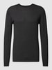MCNEAL Strickpullover mit Rundhalsausschnitt Dunkelgrau meliert