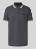 BOSS Green Koszulka polo o kroju Regular Fit z czystej bawełny Ciemnoszary
