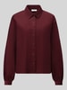 Marc O'Polo DENIM Regular fit blouse met lange mouwen van puur katoen Bordeaux