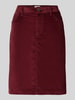 s.Oliver RED LABEL Uitlopende minirok in ribcordlook Bordeaux