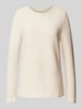 Tom Tailor Regular Fit Strickpullover aus reiner Baumwolle Beige