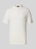 Strellson Poloshirt mit kurzer Knopfleiste Modell 'Adrian' Offwhite