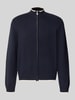 JACK & JONES Strickjacke mit Reißverschluss Modell 'FREDERIKSBERG' Marine