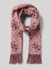 Guess Sjaal met rafels Bordeaux