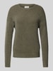 MSCH Copenhagen Gebreide pullover met ronde hals, model 'Festina Hope' Rietgroen