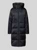JOOP! Gewatteerde lange jas met tweewegsritssluiting, model 'CARMEN' Zwart