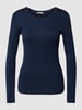 Esprit Longsleeve mit Rundhalsausschnitt Marineblau