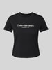 Calvin Klein Jeans T-Shirt mit Label-Print Black