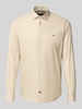 Tommy Hilfiger Tailored Slim fit zakelijk overhemd van katoenmix Beige